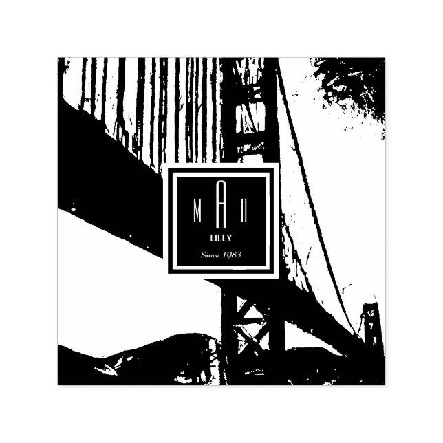 Sello Automático Puente dorado (Diseño)