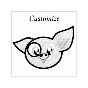 Sello Automático Puerco Tonto Sonriendo Thunder_Cove
