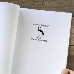 Sello Automático Puffin Este Libro Pertenece A La Estampilla Del Au