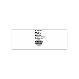 Sello Automático Ramadan Mode On,Islamic Fasting Activities List,