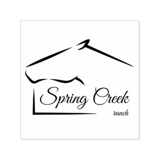 Sello Automático Rancho de caballo | Granja de caballos