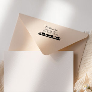 Sello Automático Rango con guiones de mano