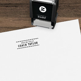 Sello Automático Rayas De Estilo Variado Del Escritorio Del Entrena