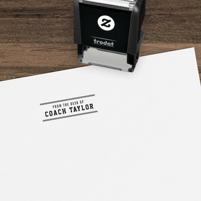 Sello Automático Rayas De Estilo Variado Del Escritorio Del Entrena (Subido por el creador)