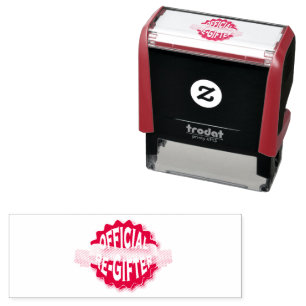 Sello Automático Re-regalo oficial en rojo