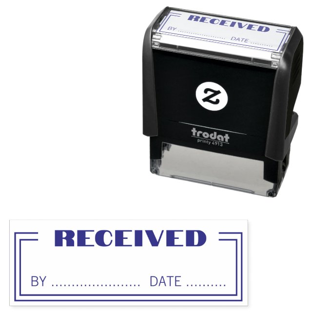 Sello Automático Received Simple Account Self Inking Rubber Stamp (In Situ)