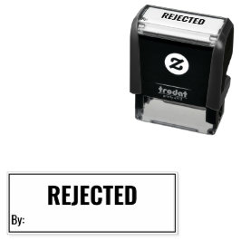 Sello Automático Rechazado Por Plantilla De Texto De Negocio