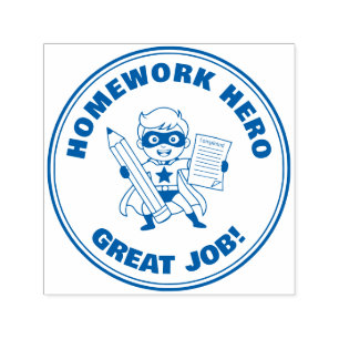 Sello Automático Recompensa para el Profesor Héroe de las Tareas Mo