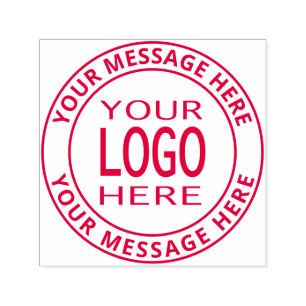 Sello Automático Reemplazo de logotipo simple y texto personalizabl