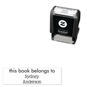 Sello Automático Regalo de nombre personalizado de la biblioteca de