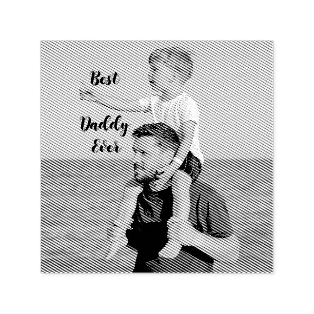 Sello Automático Regalos de Fotos para Papá Calcomanía (Diseño)