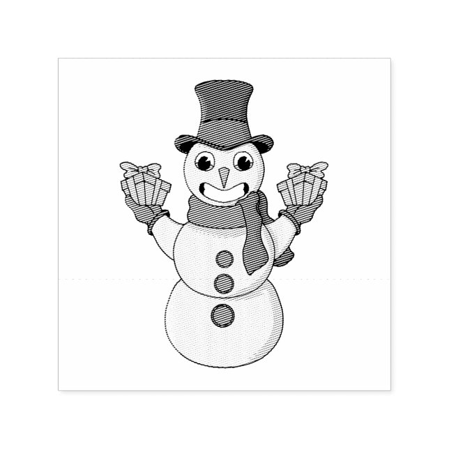 Sello Automático Regalos para ti de Snowman (Diseño)