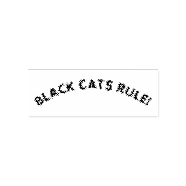 SELLO AUTOMÁTICO "REGLA DE LOS GATOS NEGROS" CITA DE AMANTE DE CAT, (Diseño)