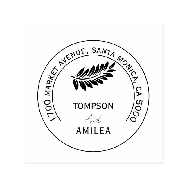 Sello Automático Regreso moderno Boda Guardar la fecha Familia Míni (Diseño)