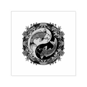 Sello Automático Relieve Redondo Ornamental del Dragón Imperial Chi