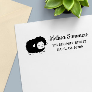 Sello Automático Remite de la oveja linda de las ovejas negras