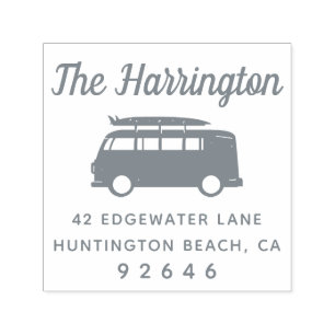 Sello Automático Remite del apellido de la tabla hawaiana de