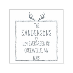 Sello Automático Remite del arbolado de las astas del bosque