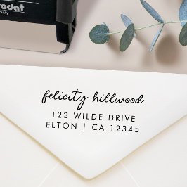 Sello Automático Remitente | Guión simple mínimo moderno