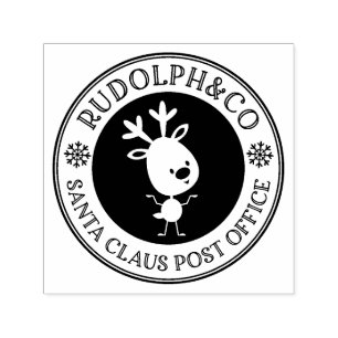 Sello Automático Reno de Navidad Oficina de Correos de Santa Claus