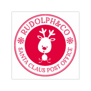 Sello Automático Renos de Navidad Oficina de Correos de Santa Claus