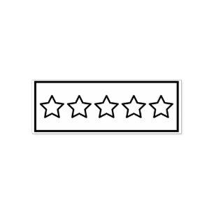 Sello Automático Reseña de cinco estrellas Excelente elaboración de