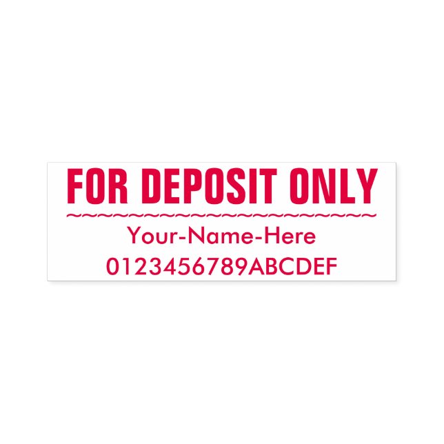 Sello Automático Respaldo restrictivo con nombre personalizado (Diseño)