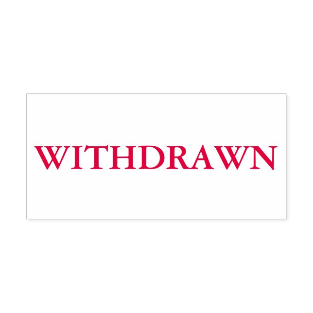 Sello Automático Retirada roja (Diseño)