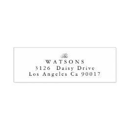 Sello Automático Retorno clásico de Boda negro