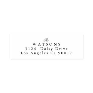 Sello Automático Retorno clásico de Boda negro