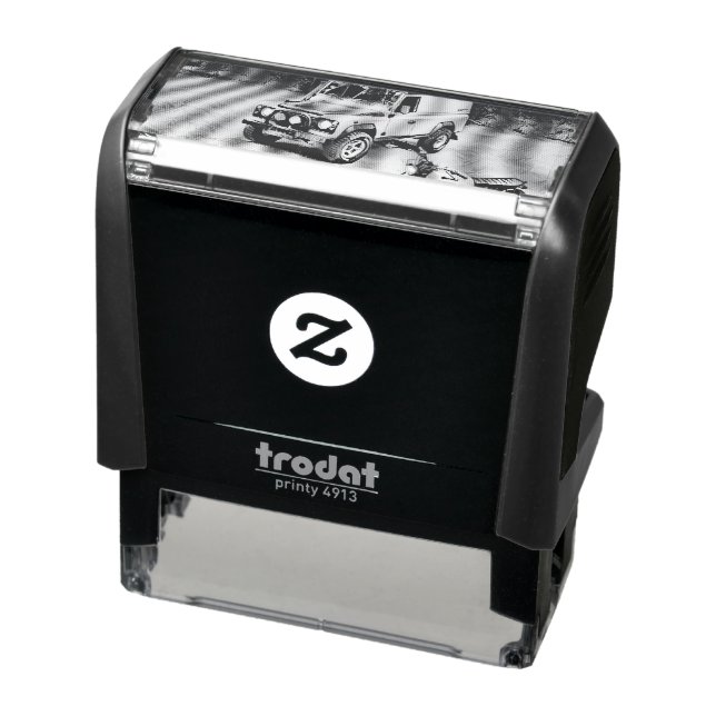 Sello Automático Retro motorcycle gift (Producto)