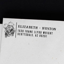 Return Address Gothic Skeleton Wedding Customized