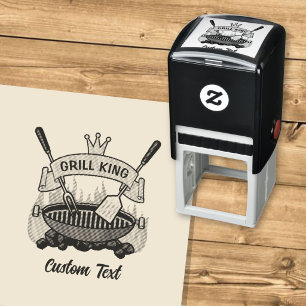 Sello Automático Rey de la parrilla