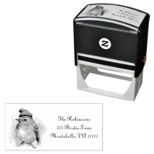 Sello Automático Robin Winter Delight, personalizado