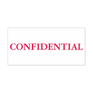 Sello Automático Rojo Confidencial