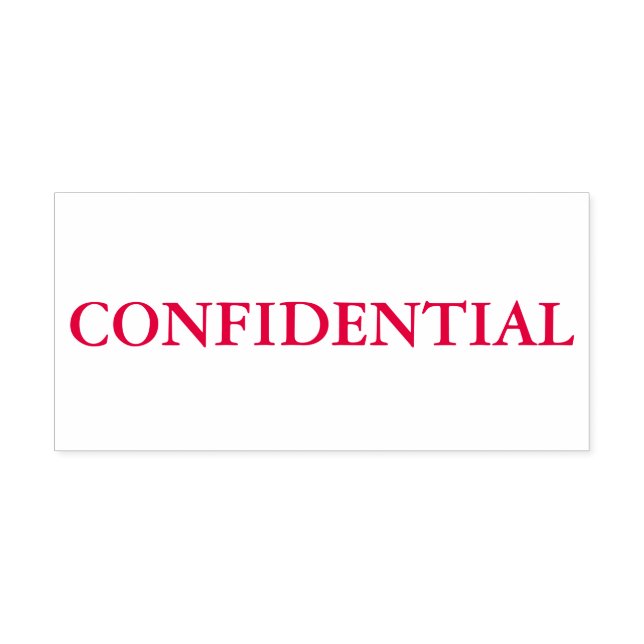 Sello Automático Rojo Confidencial (Diseño)