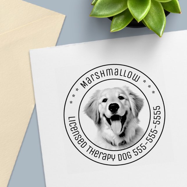 Sello Automático Ronda de fotografías de perros recuperadores de or (Subido por el creador)