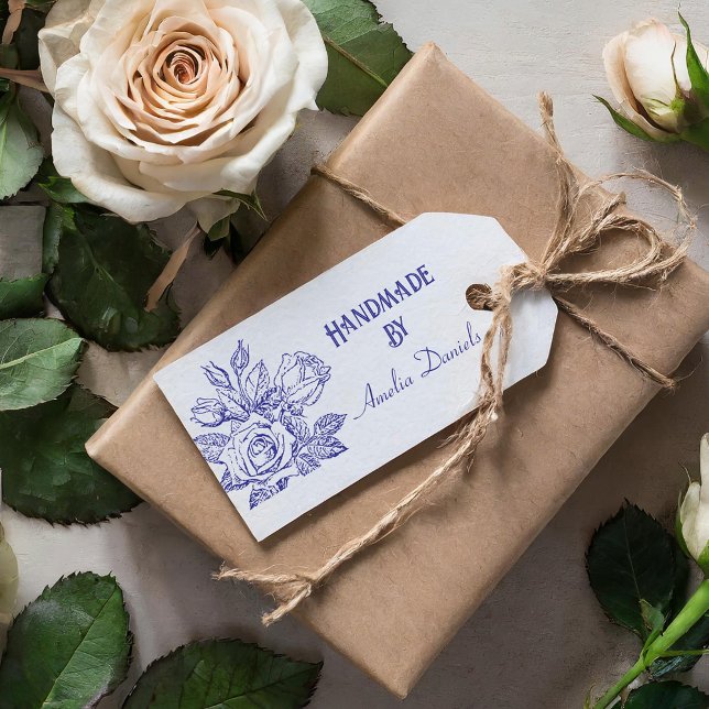Sello Automático Rosa de cosecha personalizada hecho a mano por (Subido por el creador)