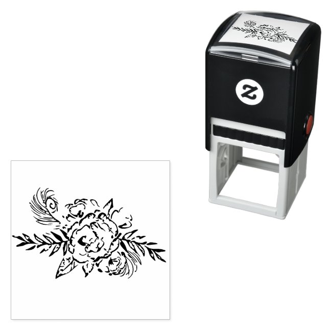 Sello Automático Rosa y pavo real (In Situ)