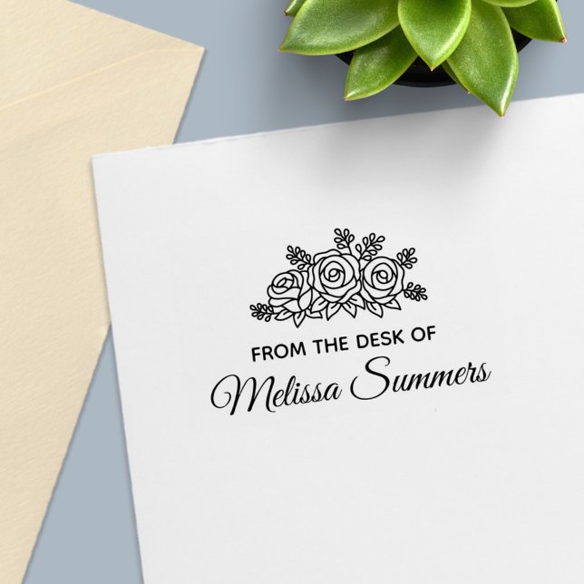 Sello Automático Rosas elegantes flores de Bouquet de la mesa de (Subido por el creador)