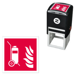 Sello Automático Rótulo de seguridad de extinguidores de incendios