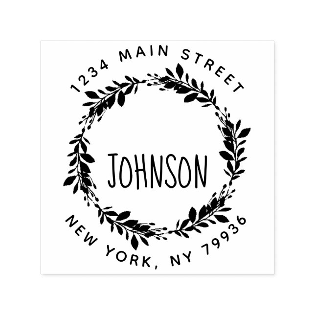 Sello Automático Rubo de dirección de devolución de ida y vuelta de (Diseño)