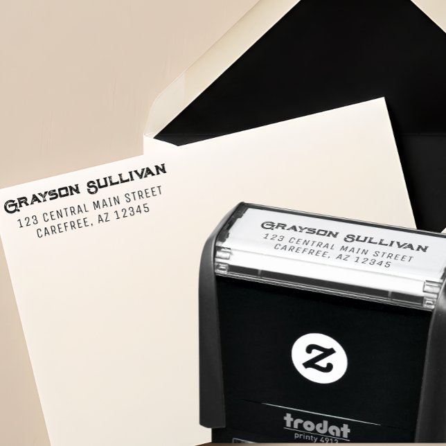 Sello Automático Rustic Professional Address (Subido por el creador)