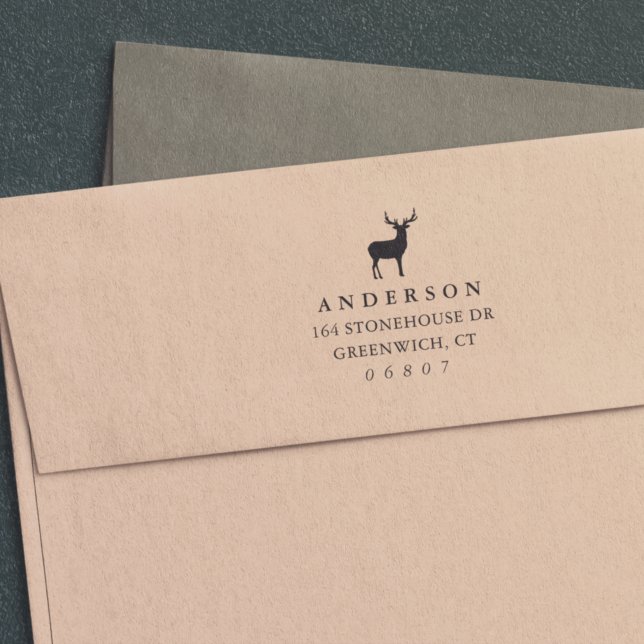 Sello Automático Rústica dirección de retorno de renos de invierno (Subido por el creador)