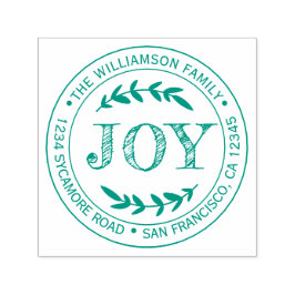 Sello Automático Rústicos Navidades modernos alegren dirección de v