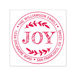 Sello Automático Rústicos Navidades modernos alegren dirección de v