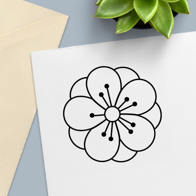 Sello Automático Sakura Cherry Blossom Flower Color Me (Subido por el creador)