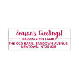 Sello Automático Saludos de temporada