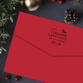 Sello Automático Saludos de temporada Nombre familiar personalizado