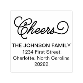 Sello Automático Saludos Dirección de vacaciones personalizada